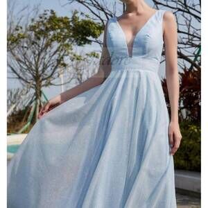 NEW JADORE evening gown in light blue